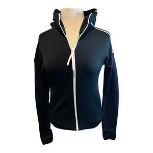 | adidas | Black Full Zip Up Hoodie XS
